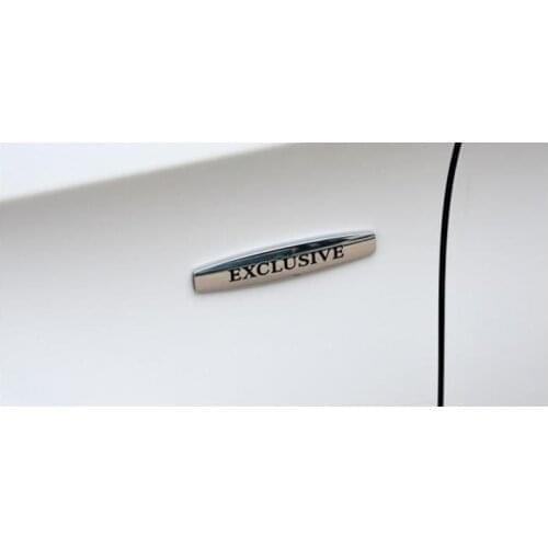 ABS Plastic Embleme Emblema For EXCLUSIVE Car Emblems Badges Stickers