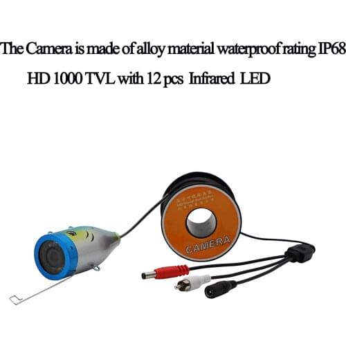 HD1000Tvl Dual Choice Visual Fishing Camera 12 lights Special Fish Finder For Ice/River Fishing With 15m/30m Cable