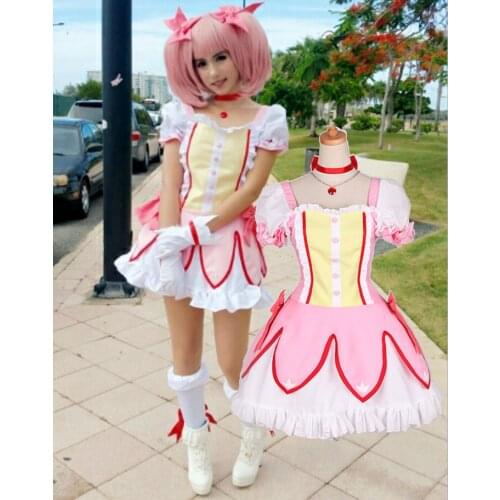 Puella Magi Madoka Magica Kaname Madoka Cosplay Costume