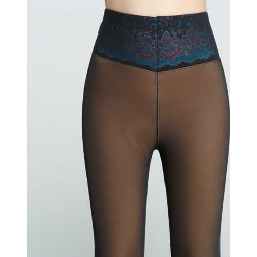 Winter Leggings Knitting Velvet Casual Legging New High Elastic Thicken Ladys Warm Black Pants Skinny Pants For Women Leggings