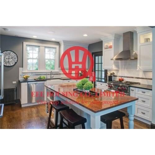 Fashion shaker-style solid wood kitchen cabinet with excellent design and quality shipping by sea