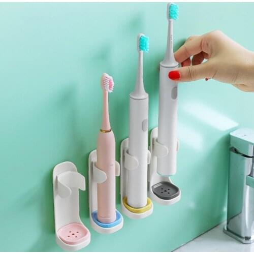 Toothbrush Holder Wall-mounted Space-saving ABS Multipurpose Electric Toothbrush Rack for Home Toothbrush Holder
