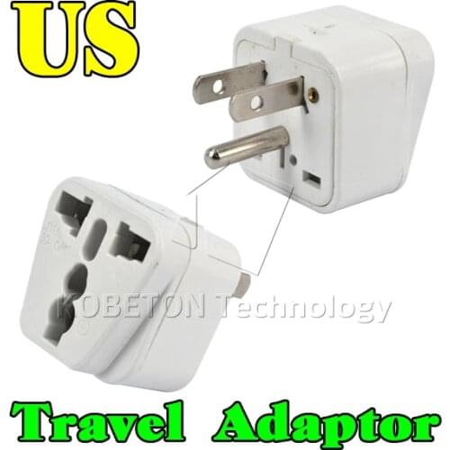 Wall Adapter UK/US/EU/AU Socket to USA America Japan JP Canada CA 3 PIN Charger Converter Plug 3 Pins Travel Charger