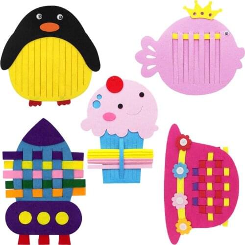 Teaching Kindergarten Manual DIY Weave Cloth Early Learning Education Baby Kids Montessori Toys Teaching Aids Math Toys