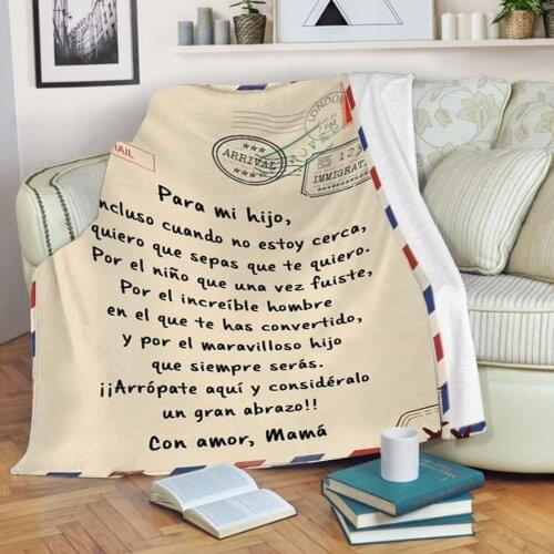 Perfect Letter Blanket Flannel Blanket A Gift For Family Friends Lovers Quilt Adults Bed Soft Warm Thin Blanket Accept Custom