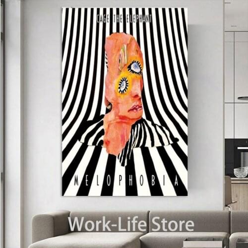 Posters and Prints American Band Cage the Elephant Melophobia Album Music Star Art Poster Canvas Painting Home Decor