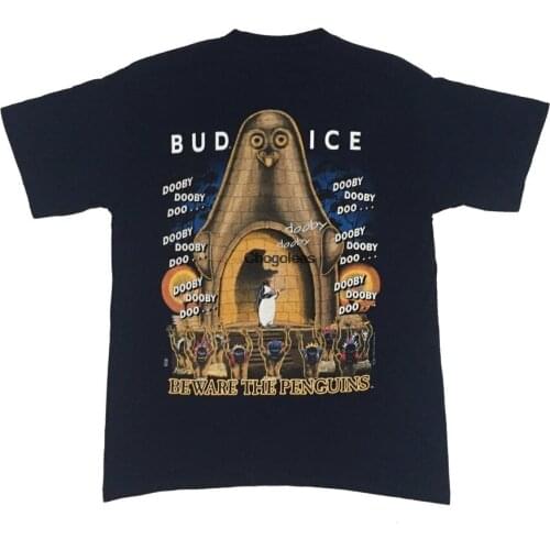 Vintage1997s Bud ice beware the penguins Dooby Dooby shirt FreeShipping