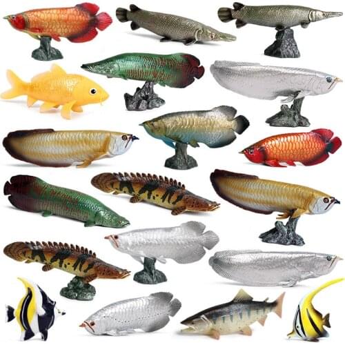 Fish Animals Model Action Figure Simulation Sea Animal Action Figures Collection PVC Lovely Toy Kids Gift