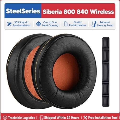 Replacement Ear Pads Cushions Headband Headphone Accessories Earphone Cover for SteelSeries Siberia 800 840 Wireless Headsets