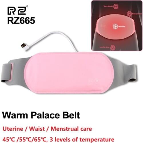 SYX 3-levels Temperature Adjustment Heated Waist Trainer Sauna Belt for Women Girls Care Relieve Pain Home Uterus Warm Massager