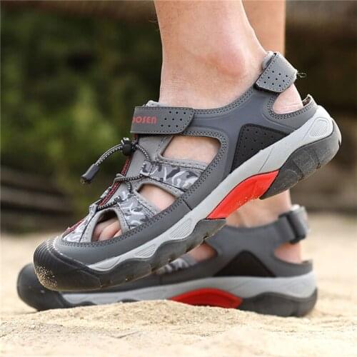 TANTU New Summer Quick-drying Sport Sandals Breathable Outdoor Sandals for Men Lightweight Non-slip Beach Sandals