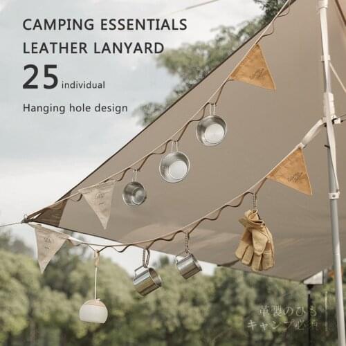Outdoor Camping Hanging Rope Tent Canopy Storage Hanging Clotheline Strap Hanger Picnics Shelf Travel Hiking Fishing Equipment