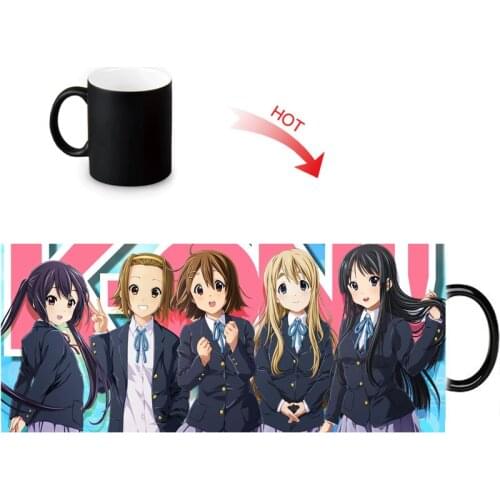 K-on Girl Funny Travel Mug 12oz Coffee Milk Tea Cup Novelty Water Mugs Customized Birthday Gift