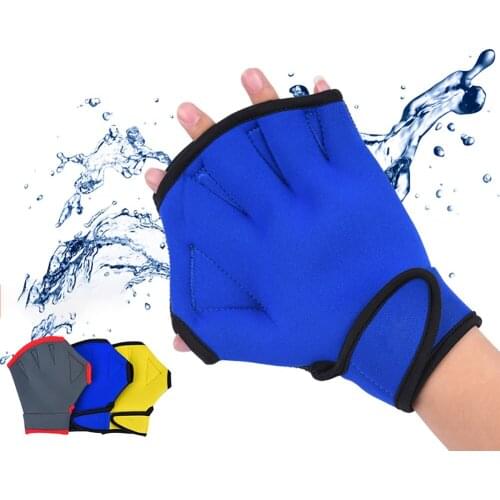 1 Pair Unisex Neoprene Diving Gloves Snorkeling Dive Swimming Paddles Palm Webbed Gloves Paddle Water Sports Tool Equipment