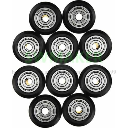 10Pcs/Pack TEVO POM Material Big Pulley Wheel with Bearings for V-slot 3D Printer Part