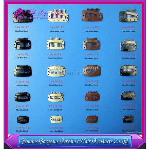 3.8 3.2 2.8 2.3cm small hair extension snap clips for hair extensions korean straight tooth wig clips comb