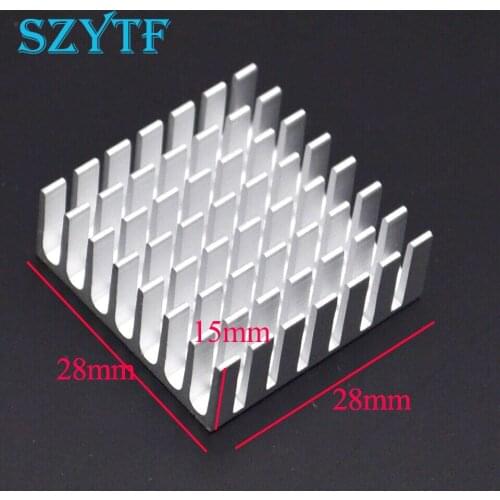 5pcs Heat sink 28*28*15MM (silver slot) high-quality heat sink thick substrate
