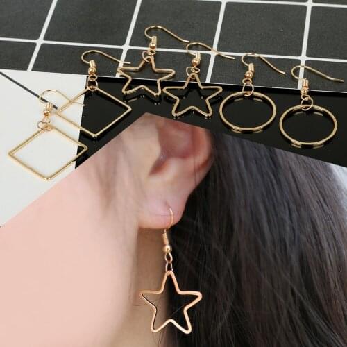 Fashion Design 6/20Pcs Geometric Charms Pendants Handmade Jewelry Findings For DIY Earring Necklace Jewelry Findings Making