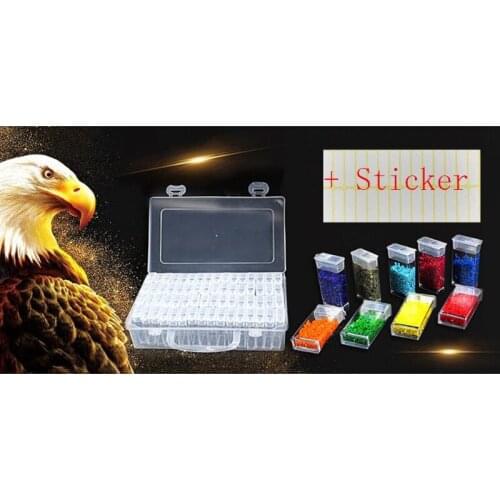 64/128/pcs Diamond Painting Tools Beads Container Rhinestone Diamond Embroidery Stone Storage Accessory Mosaic Convenience Box