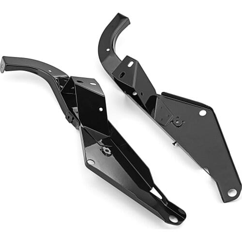 For Harley Electra Glide FLHX Black Front Batwing Outer Fairing Support Bracket