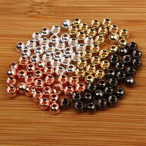 25Pcs/Set High Quality 2mm/2.5mm/2.8mm/3.3mm/3.5mm Piercing Tungsten Beads Fly Tying Head Beads Tungsten Fly Tying Materials