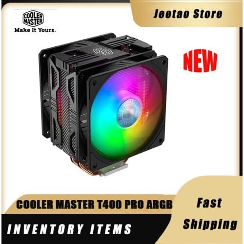 Cooler Master T400 Pro ARGB Air-cooled Radiator 5V3PIN 12cm Dual Silent PWM Fan 4 Direct Contact Heatpipe Supports LGA1151/AM4