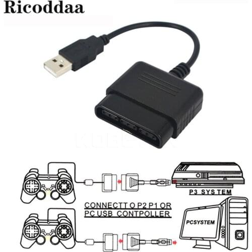 For Sony PlayStation 2 Joypad GamePad to 3 PS3 PC USB Games Controller Adapter Converter Cable without Driver Game Accessory