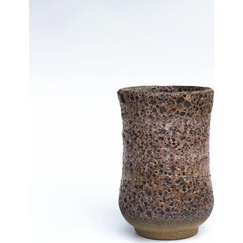 Chinese Style Retro Succulent Plant Pot Ceramic Simple Personality Potted Stoneware Purple Sand Big Old Pile High Flowerpot