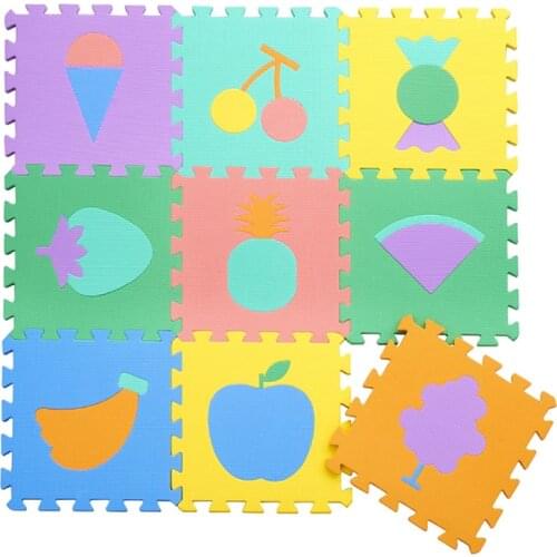 JCC Fruit Style EVA Foam Puzzle Play Mat /kids Rugs carpet Interlocking Exercise Floor for children Tiles 30*30*1cm