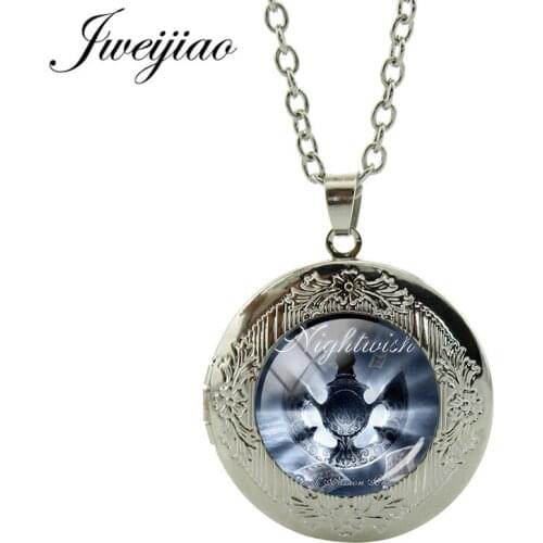 JWEIJIAO Fashion Nightwish Music Band Necklace Locket Pendnat Jewelry Gifts For Fans Color Metal Charms Neck Chain NW585