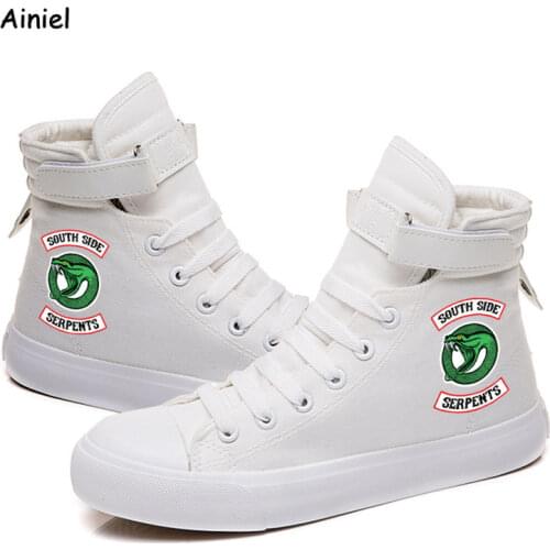 Riverdale South Side Serpents Women Canvas Shoes Casual Leisure Sneakers Shoes Riverdale Serpents Women Men Shoes Merchandise