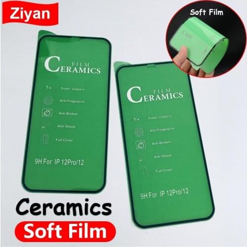 Full Cover Ceramics Screen Protector Explosion-proof Soft Film For iPhone 12 Mini 11 Pro XS Max XR X 8 7 6S Plus SE2 Soft Glass
