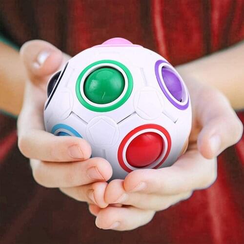 Creative Fidget Toys Magic Ball Cube Speed Puzzle Ball Kids Educational Funny Gifts Toys Stress Reliever For Children Adult