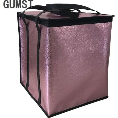 Non-woven Big Cooler Bag Foldable Large Insulated Bag Portable Cooler Box Food Packing Container Lunch Bags Thermal Ice Pack