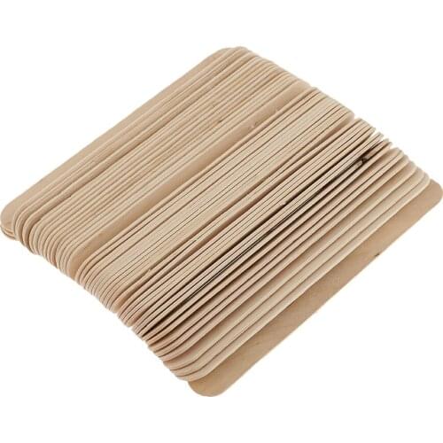 50pcs Disposable Wax Spatula Stick Body Hair Removal Waxing Wooden Tongue Depressor Applicator
