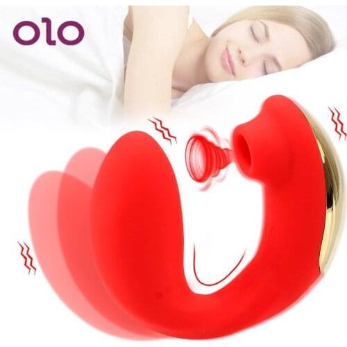 OLO Nipple Sucker USB Charging Case Sex Toys for Women Vagina Sucking Vibrators Free Bend Clitoris Stimulator
