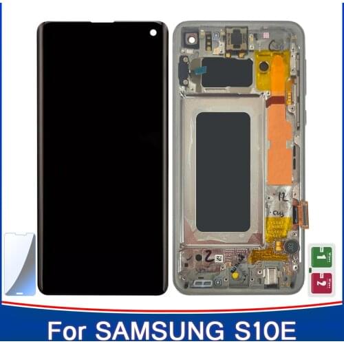AAA Original AMOLED with frame For SAMSUNG Galaxy S10E G970F/DS G970U G970W SM-G9700 Display Touch Screen Digitizer Replacement
