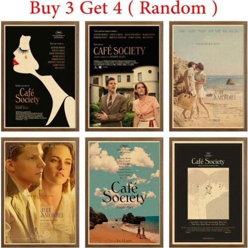 Cafe Society posters & prints Wall Poster Fashion Home Decoration Art Printing Vintage Style Poster Painting 42X30cm
