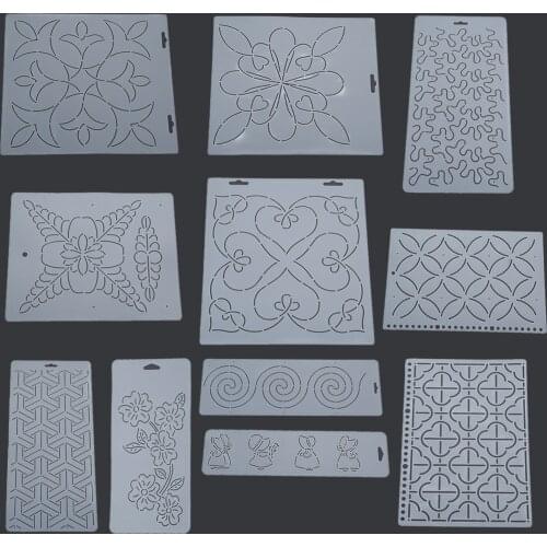 1Pc Plastic Quilting Stencil Template Quilt Tool Transparent For Embroidery Patchwork Painting Sewing DIY Handmade Craft Tools