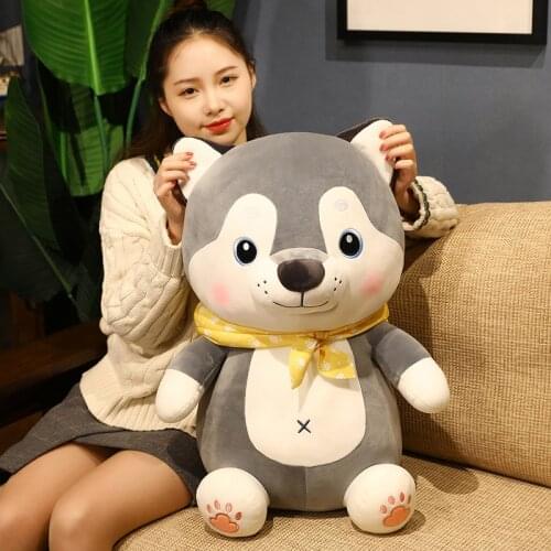 25/35CM Dog Doll Stuffed Simulation Plush Husky Sharpei Lovely Pet Toy Plush Animal Pillow Children Kids Birthday Gift
