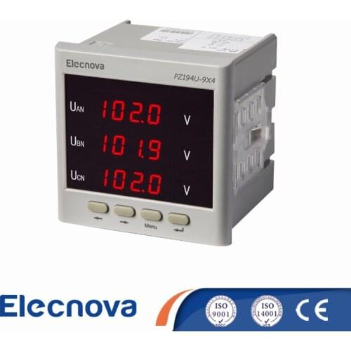 PZ194U-9X4 96*96mm high precision 3 phase digital led panel AC voltmeter