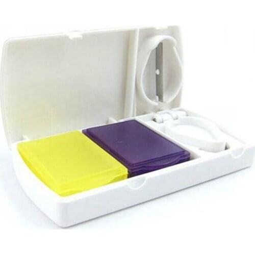 Pill Cutter Splitter Half Storage Compartment Box Medicine Tablet Holder Home Storage Box Free Shipping ZA5998