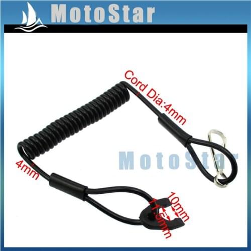 Safety Tether Lanyard Cord For Kill Switch Honda Yamaha Kawasaki Suzuki E-TON ATV POLARIS ARCTIC CAT TIGER SHARK VIRAGE OCTANE