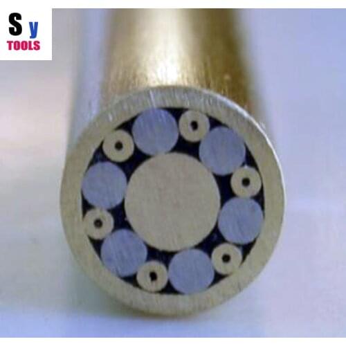 Sy tools 6mm diameter Mosaic Pin Rivets nail steel tube knife handle screw Mosaics exquisite style (13cm)