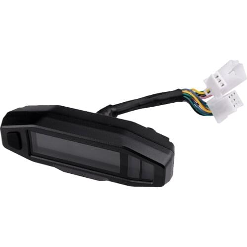Universal Black LCD Digital Motorcycle Multi Gauge Bar Speedometer Odo Tachometer Gear Indicator Accessories