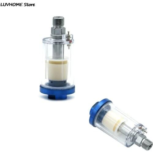 Inline 1/4'' Water Oil Separator Inline Air Hose Filter Moisture Trap For Compressor Spray Paint Gun