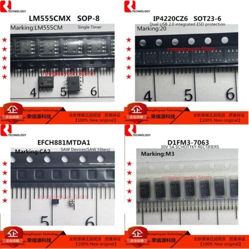 10 PCS LM555CMX LM555CM LM555CMX/NOPB LM555 SOP-8 IP4220CZ6 IP4220 20 EFCH881MTDA1 EFCH881 CA2 D1FM3-7063 D1FM3 M3 New original