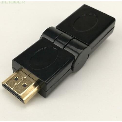 300pcs HDMI MaleTo HDMI Female Cable Adapter Converter Extender 180 Degrees For HDTV Computer Camera Projector HDMI Adapter