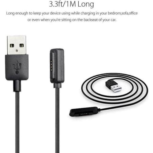 3Ft USB Magnetic Faster Charging Cable Charger For ASUS ZenWatch 2 Smart Watch Bracelet Accessories USB Charger Adapter Wire