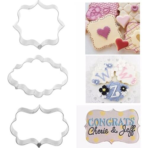 4Pcs Biscuit Molds Plastic Flowers Shape Cookies Fondant Cake Moulds DIY Decorations Kitchen Baking Tool